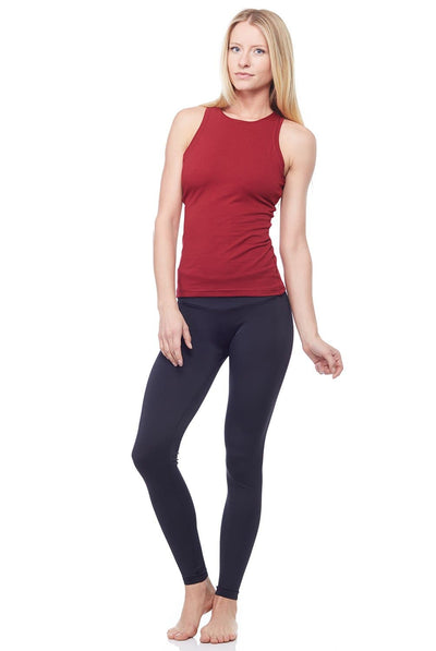 Sandra McCray Flat High Neck Tank w-Bra - Evolve Fit Wear