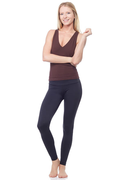 Sandra McCray Flat V-Neck Tank w- Bra - Evolve Fit Wear