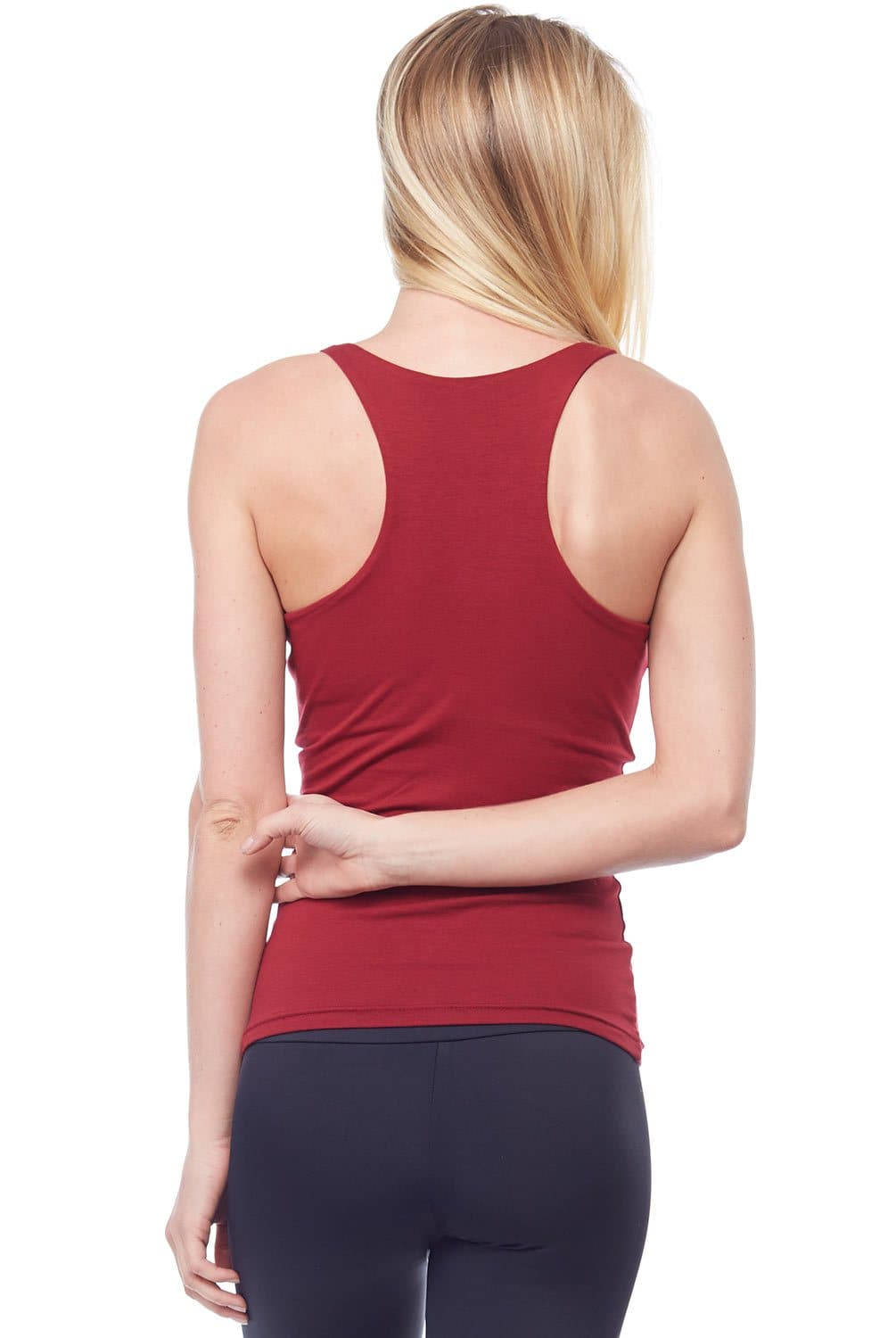 Sandra McCray Flat V-Neck Tank w- Bra - Evolve Fit Wear