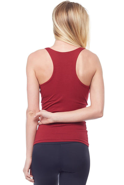 Sandra McCray Flat V-Neck Tank w- Bra - Evolve Fit Wear