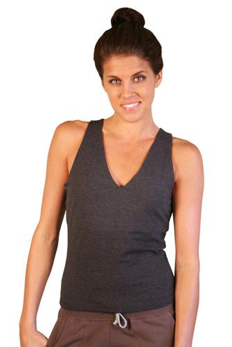 Sandra McCray Flat V-Neck Tank w- Bra - Evolve Fit Wear