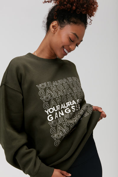 Spiritual Gangster Aura Boyfriend Sweatshirt