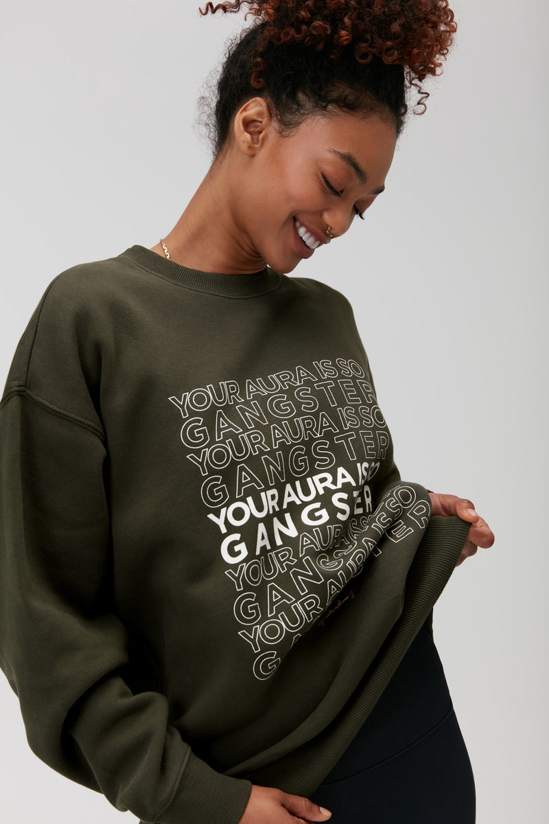 Spiritual Gangster Aura Boyfriend Sweatshirt