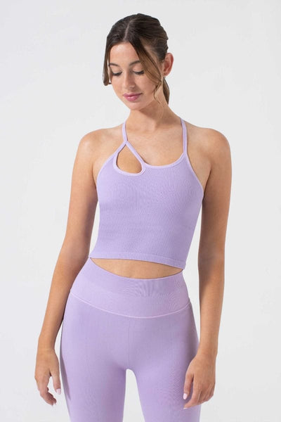 Strappy Tank T4785:T4785-Lilac-L - NUX