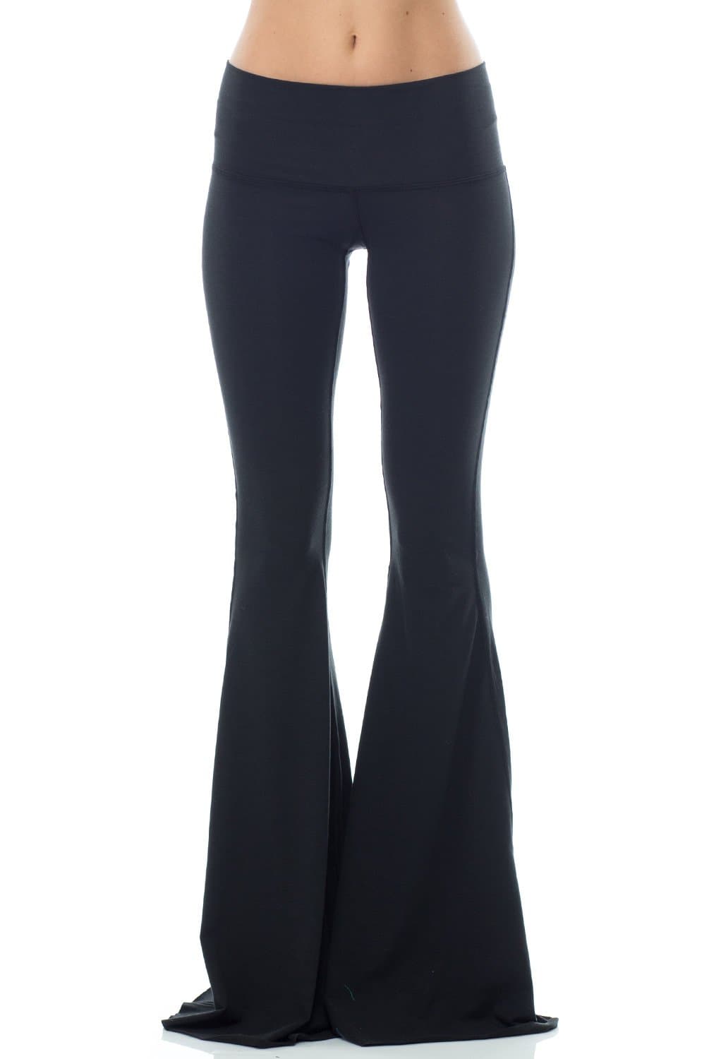 Teeki Solid Black Bell Bottom