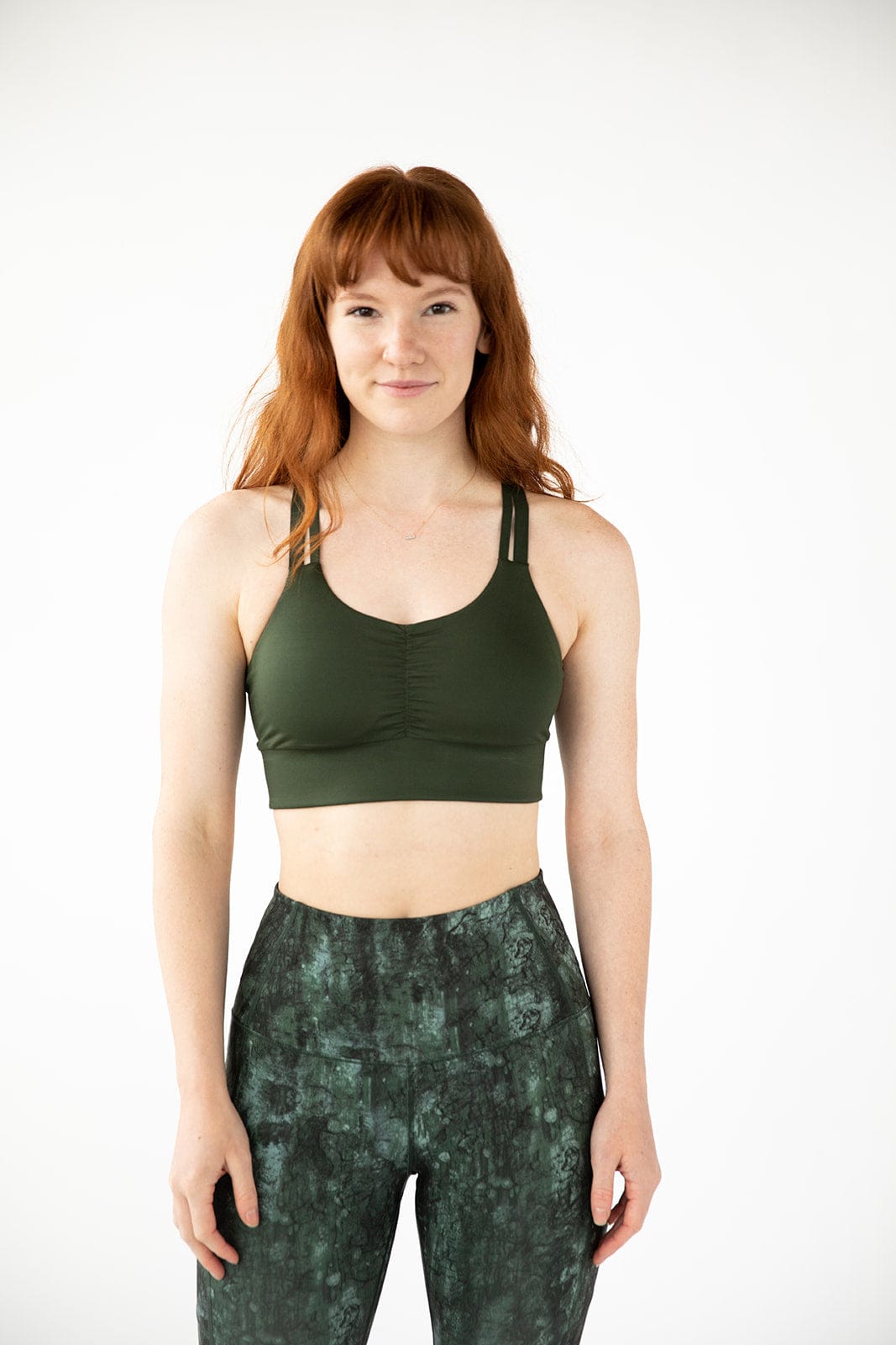 Handful Double Down Bra – JunipHer (Forest Green)