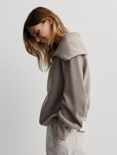 Varley Vine Half Zip - Taupe Marl