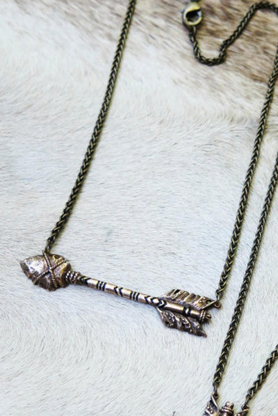 Wanderlust + Wildhearts Jewelry Painted Arrow Horizontal Necklace